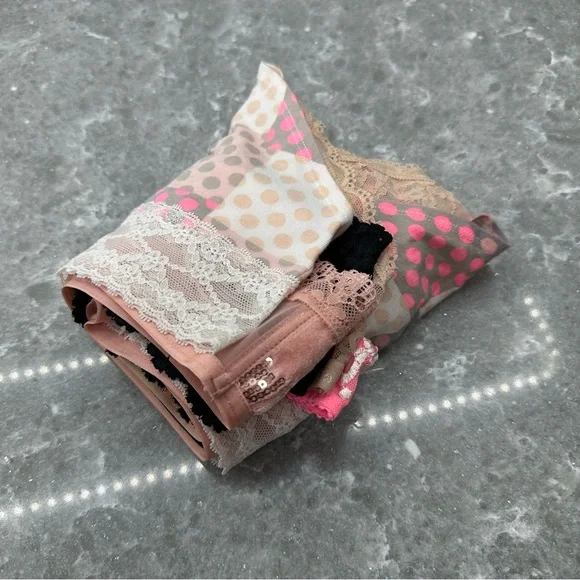 6-Pack VS & PINK Women’s Underwear – Brand New L, Neutral + Pink Mix - Picture 16 of 16